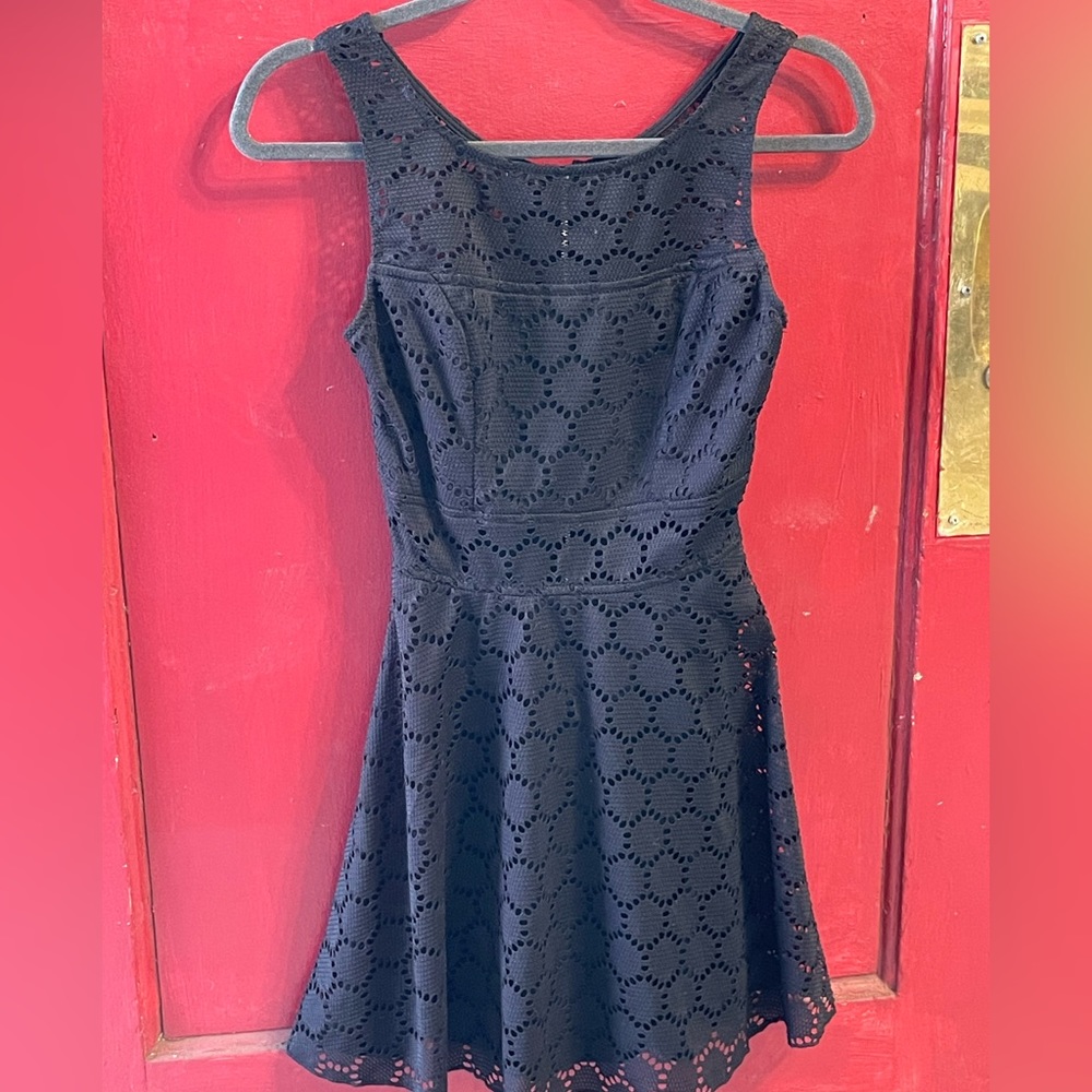 Size 3 Trixxie black cutaway lined dress